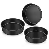 Onader conjunto de 3 formas de bolo redondas de aço inoxidável de 20 c