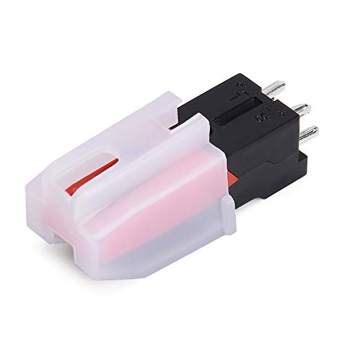 image for Facmogu Turntable Cartridge Replacement Stylus Needles with Red Ruby T