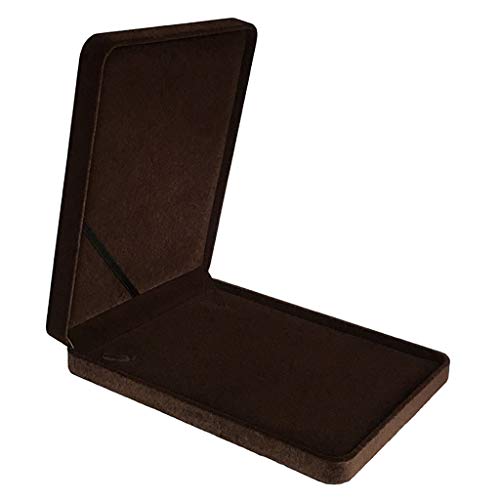 oshhni Caixa de Presente com Colar de Veludo E Vitrine para Armazenamento de Joias de Viagem - Café,