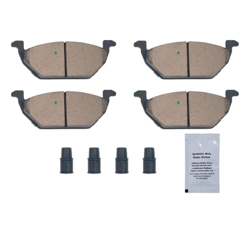 Image of HUSCH D768 Front Ceramic Brake Pads Kit Fit For Volkswagen Beetle 2000-2010, For Golf 2000-2006, For Golf City 2007-2010, For Jetta 2000-2013, For Jetta City 2007-2009