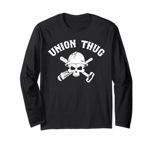 Mens Skull Skilled Labor Day Construction Worker Union Thug ����T�V���c