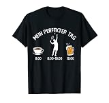 Tennis Spieler Fan Lustiges Tennis Mein perfekter Tag Spruch T-Shirt