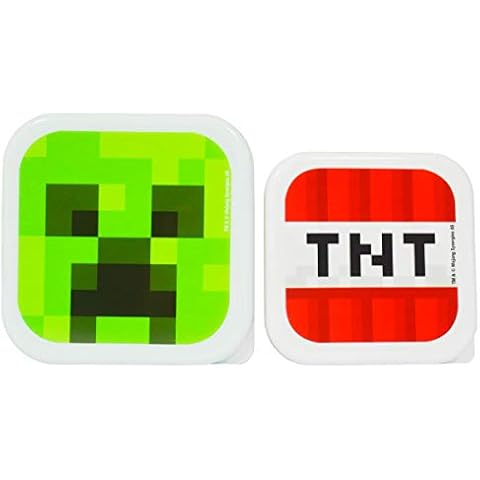 Mine Craft Creeper and TNT 2-Piece Snack Box Cover