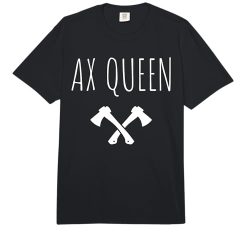 Ax Throwing Women Ax Queen Comfort Colors Adult Heavyweight T-Shirt
