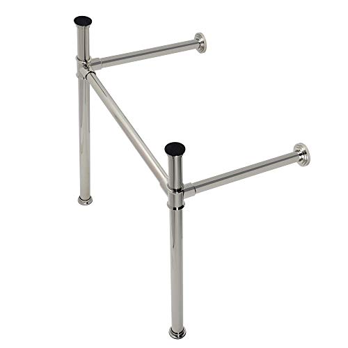Kingston Brass VPB33086 Imperial Stainless Steel Console Sink Legs, Polished Nickel by Kingston Brass - Used condition - US$65.39