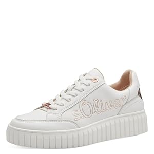 s.Oliver Damen Sneaker flach mit Dicker Sohle Vegan