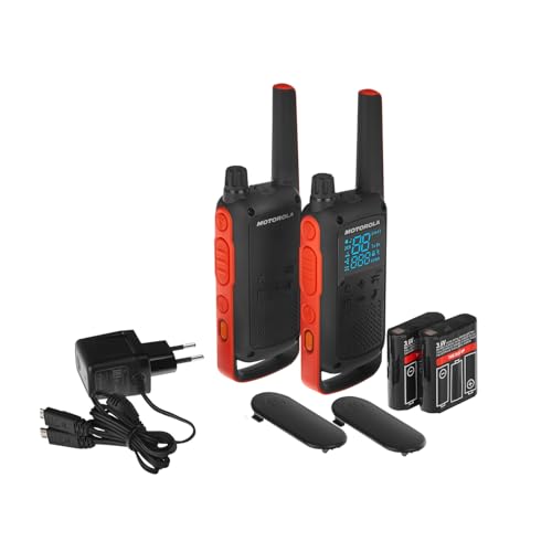Motorola Talkabout T82 PMR Funkgerät (Bis zu 10 km Reichweite, IPx2 Spritzwasserschutz, 500 mW, VOX)