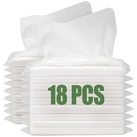 Car Tissue Refill, 18 Packs Car Tissues Auto Visor Tissue Refills for Visor, Napkins Holder Refill, Car Travel Tissues, Soft and Smooth (18 Pieces) Cover