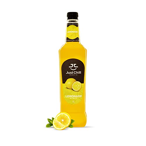 Just Chill Drinks Co.- Lemonade Fruit Syrup, 1L ( Non-GMO, Vegan, Gluten Free, Halal ) - Prepare refreshing & thirst Quenching mocktails