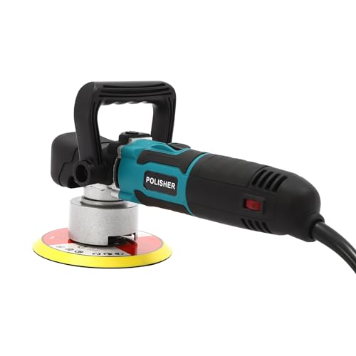 Máquina pulidora excéntrica eléctrica de 850 W, 2000-4500 rpm, con 2 discos de esponja ondulada, pulidora excéntrica para pulir coches, artículos de cuero, muebles