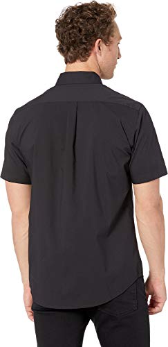 DOCKERS Men's Classic Fit Short Sleeve Signature Comfort Flex Shirt (Standard and Big & Tall), Black, Medium - image 3