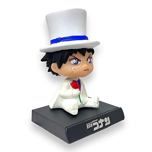 Image of AUGEN Super Hero Detective Conan Case Closed Action Figure Limited Edition Bobblehead with Mobile Holder for Car Dashboard, Office Desk & Study Table (Pack of 1)