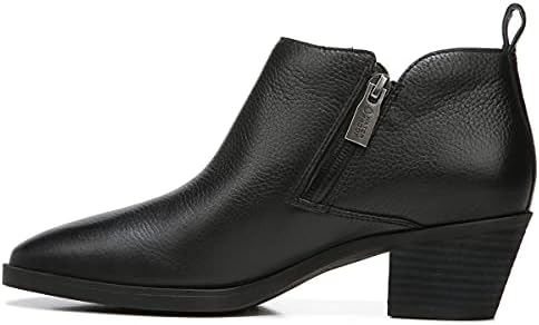 Vionic Cecily Women's Ankle Heeled Boot Black Wp Tmbl Lthr - 9 Medium | Image 3