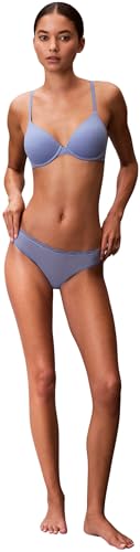 Calvin Klein Damen Plunge BH Lightly Lined Größenverstellbar, Blau (Blue Tulip), 90B – Ansicht 6
