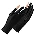 keynoyin Outdoor Sports Cycling Touch Screen Gloves, Breathable and Cool Lightweight Gloves - Leak Two-Finger Pink