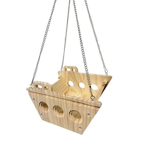 Plataforma de madera para chinchillas ideal para el descanso elevado 2