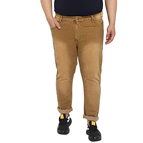 Urbano Plus Men’s Regular Fit Washed Jeans Stretchable