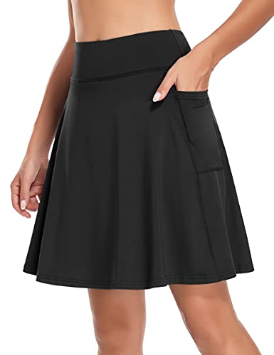 KORALHY Women's 20" Knee Length Skorts Skirts Tennis Athletic Golf Causal Skort with 4 Pockets4