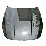 Real Carbon Fiber Front Bumper Engine Hood Bonnet Vent Cover Compatible For Mazda 3 Compatible For Axela Sedan/Hatchback 2014-2019(Hatchback)