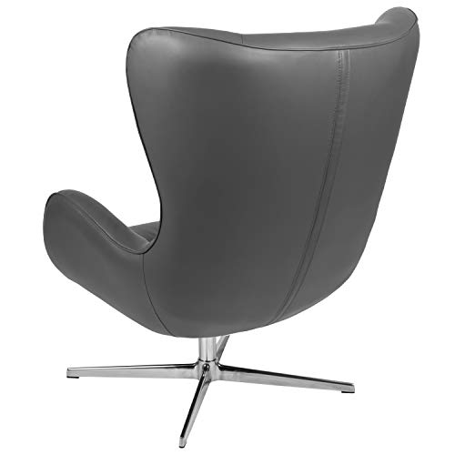 Sillón Plegable Piel Sintética Gris miniatura 6