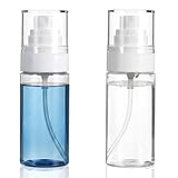 Yuanan 2-Pack Small Spray Bottles 50ml, Fine Mist Refillable Travel Bottles, Empty Mini Atomiser for Toiletries & Skincare