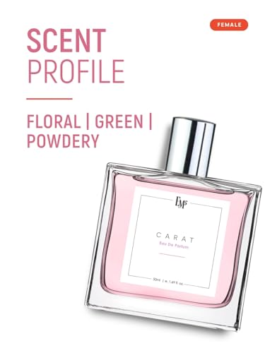Image of EM5 Carat Long Lasting Perfume for Women | Floral Green Powdery Fragrance | EDP Spray | Luxury Gift for Women