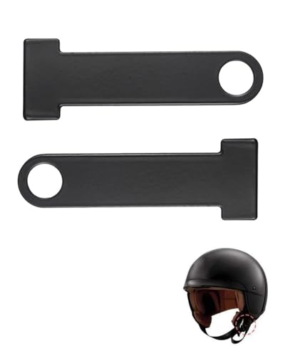 KEMUZ Candado para Casco de Moto 2 Unidades - Cerradura de Acero Inoxidable Antirrobo, Soporte Doble con Hebilla Rápida, Accesorio Seguro para Cascos de Motocicleta y Bicicleta
