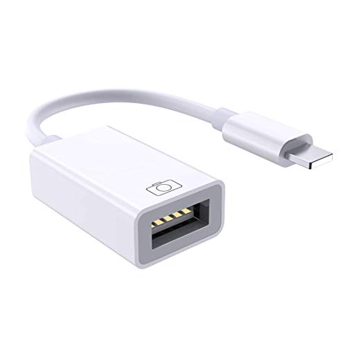 Adaptador de cámara USB, adaptador hembra USB para teléfono/Pad MFi certificado Otg cable adaptador USB 3.0 OTG cable adaptador para teléfono soporte conectar cámara, unidad flash USB, teclado