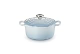 ル・クルーゼ(Le Creuset) 鋳物 ホーロー 鍋 シグニチャー ココット・ロンド 20 cm コースタルブルー ガス IH オーブン 対応 【日本正規販売品】