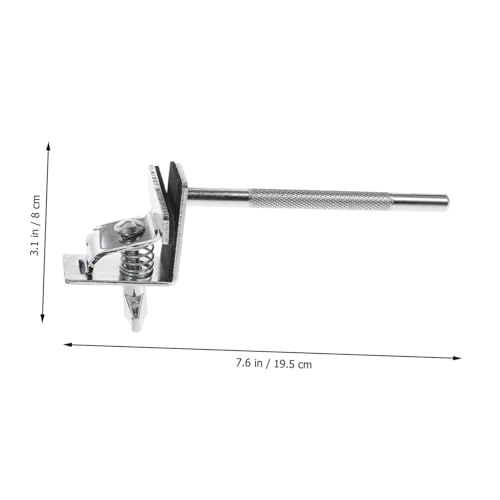 Beaupretty Extension Cowbell Clamp Mount Bracket para Bombo y Kit de Batería Soporte con Clip Fijo para Instrumentos de Percusión miniatura 2