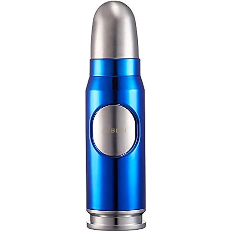 Navpeak Cigar Lighter Metal Windproof Refillable Butane Gas Lighters for Outdoor BBQ with Gift Box (Butane Not Included) (Blue) Cover