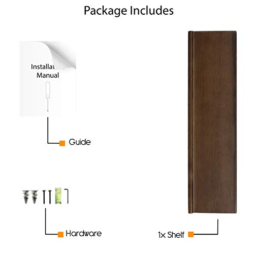 Rustic State Smith Wall Mounted Wood Wine Bottle and Wine Glass Holder Stemware Rack Storage Walnut