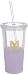 Kate Spade New York Dipped Tumbler with Straw, Initial M, , Light Purple