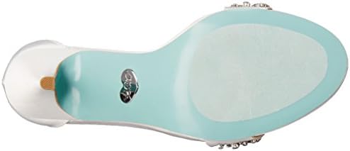 Betsey Johnson Women's Sb-gina Dress Sandal, Ivory Satin, 8 M US | Image 3