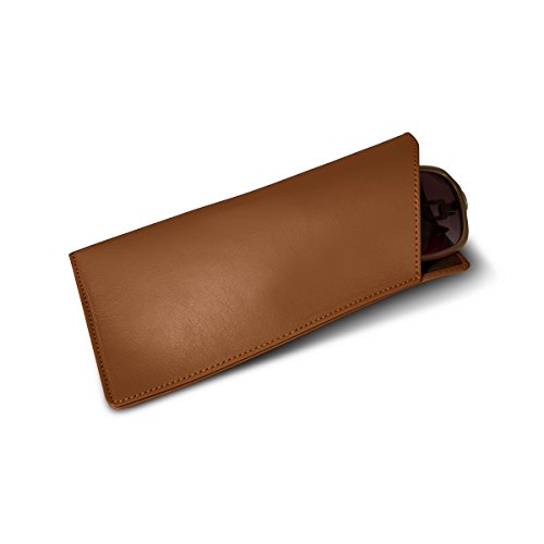 Preisvergleich Produktbild Lucrin - Etui für große Brille - Cognac - Glattleder
