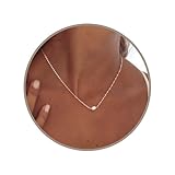 Annika Bella Silver Pearl Necklace, Freshwater Pearl Bead Charm, Necklaces for Women, 925 Sterling Silver Jewelry, Handmade Jewelry, Gift for Her