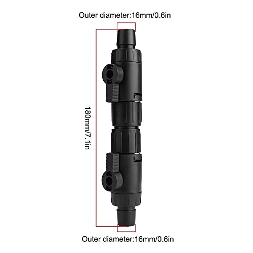 DONGKER Aquarium Fish Tank Hose Pipe Quick Release Connector, Aquarium Filters Hose Connector Adapter for Saltwater Freshwater 16mm - Image 4