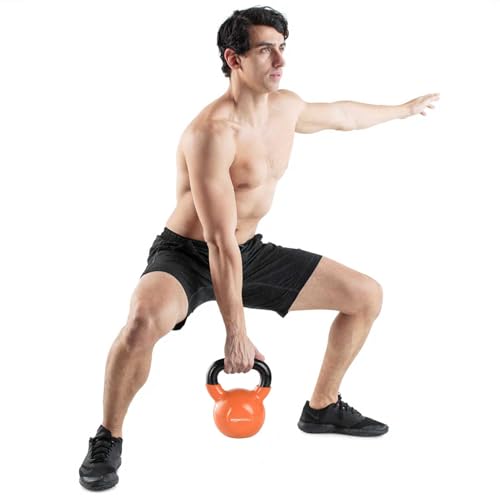 Image of Amazonbasics Vinyl Coated Solid Kettlebell for Gym Exercises