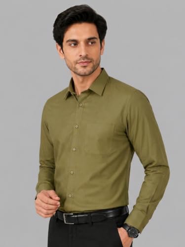 Image of Appel Touch Men's Cotton Blend Formal Shirt Full Sleeves