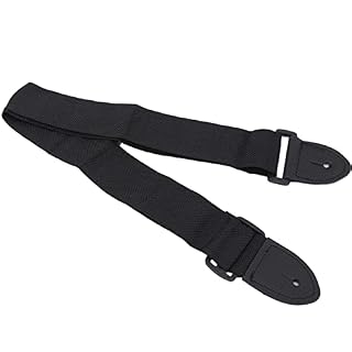 Perfeclan Sangle de Guitare Universelle Portable Noire pour Accessoires de Musique de Guitare électrique - Les Beatles, Paul McCartney, John Lennon, RIngo Starr, George Harrison Perfeclan Sangle de Guitare Universelle Portable Noire pour Accessoires de Musique de Guitare électrique – Image 2