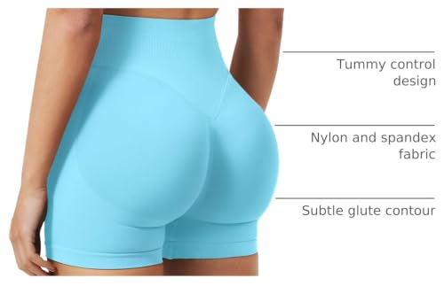 Image of VOYJOY Women Workout Impact Shorts 2.5 inch / 3.6 inch / 4.5 inch / 6 inch Scrunch Butt Booty | Tummy Control, High Waisted, Bike Short, Gentle Compression, for Women