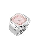 Nine West Orologio da donna ad anello, oro/marrone/argento/rosa, Argento/Rosa, classico