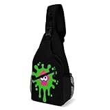 スプラトゥーン ボディバッグ 斜め掛け ワンショルダーバッグ肩掛けバッグ 人気 軽量 大容量 防水 ショルダーポーチ 多機能 左右両掛け 胸バッグ 通勤 通学 自転車 スポーツ アウトドア 旅行