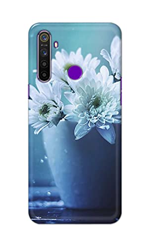 Image of PRINTFIDAA Flowers in The Glass On The Table Printed Designer Hard Back Case Cover for Realme 5 / Realme 5s / Realme 5i / Realme Narzo 10 -(TY) MVN1002