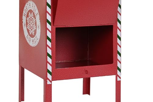 Boîte aux lettres rouge robuste en métal résistant aux intempéries - 4