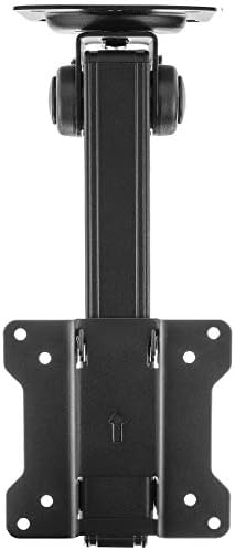 deleyCON Universal TV & Monitor Ceiling Mount 13" - 27" Inch (33cm - 68cm) - Up to 20Kg & VESA 100x100mm - 90° Swivelling