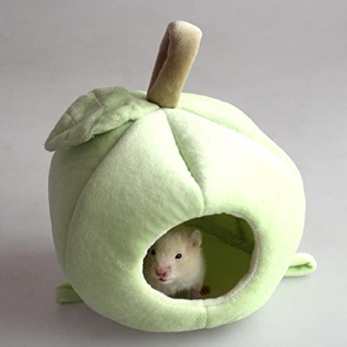 Maison pour hamster douillet en coton vert clair lit rat - 3