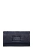 Kein Henkel, kein Tragegurt Liebeskind Berlin Damen Essential Slam Wallet Large Geldbörse, Blau (Navy Blue) 2x10x19 cm