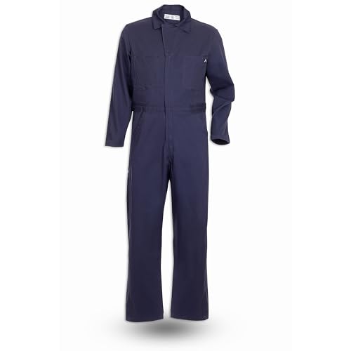 PINNACLE 100% Cotton Welding Coverall 8.5oz CV40 (Navy, 38)