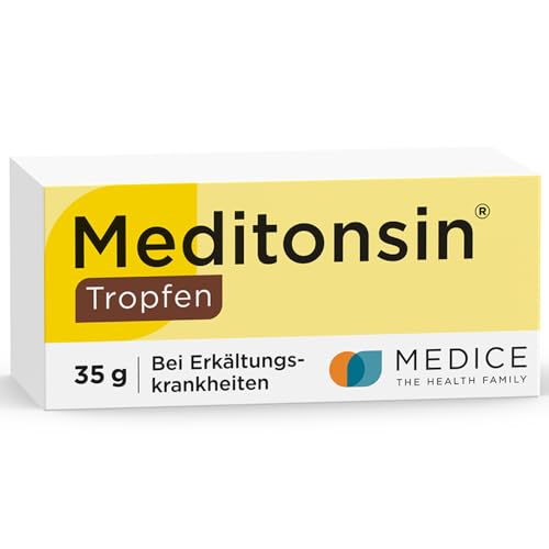 Meditonsin Tropfen 35 g bei ersten Anzeichen einer Erkältung - Husten & Schnupfen - natürliches Arzneimittel - für die ganze Familie geeignet